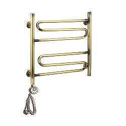 Полотенцесушитель электрический Domoterm Офелия П6 500x500 АБР EL бронза левый купить в интернет-магазине сантехники Sanbest