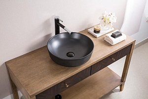 Раковина накладная BelBagno BB1315 41 черная матовая купить в интернет-магазине Sanbest