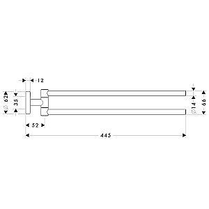 Полотенцедержатель Hansgrohe Logis 40512000 купить в интернет-магазине сантехники Sanbest