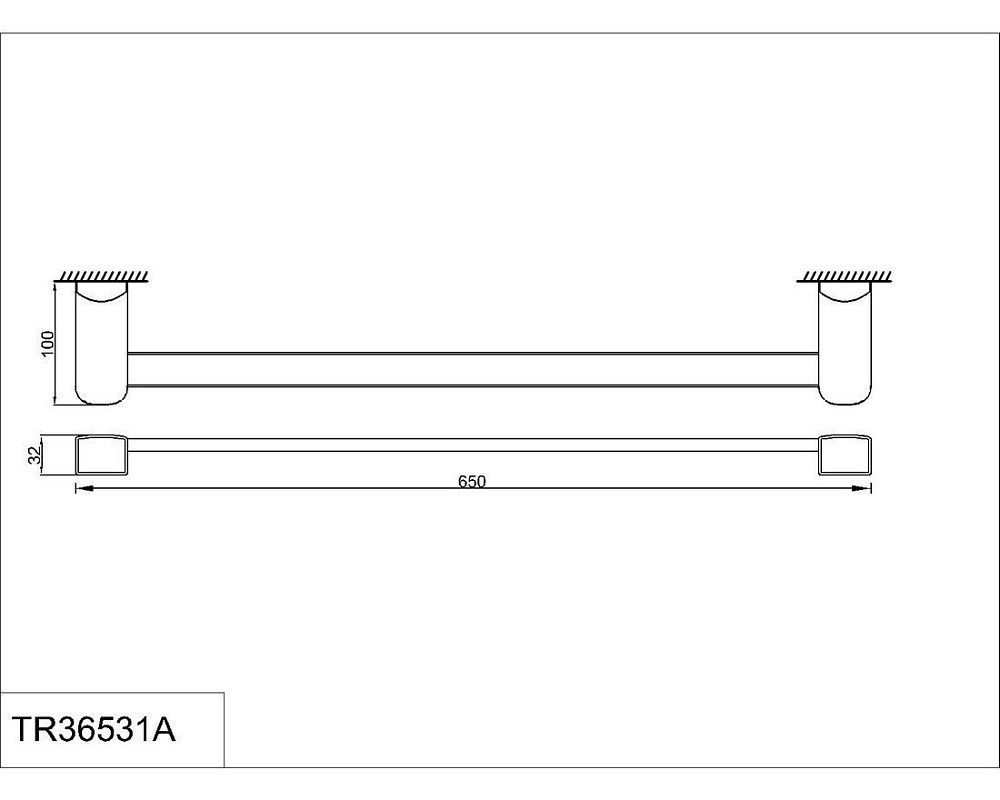 Полотенцедержатель Rush Thira TR36531A 65 cm купить в интернет-магазине сантехники Sanbest