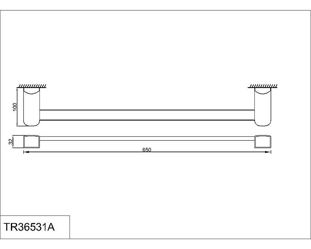 Полотенцедержатель Rush Thira TR36531A 65 cm купить в интернет-магазине сантехники Sanbest