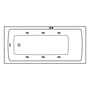 Ванна акриловая  EXCELLENT Aquaria 170x75 SOFT бронза купить в интернет-магазине Sanbest