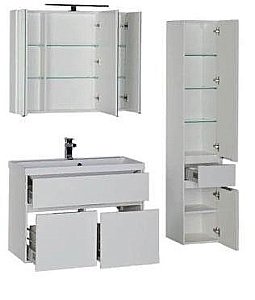 Тумба с раковиной Aquanet Латина 90 для ванной в интернет-магазине Sanbest