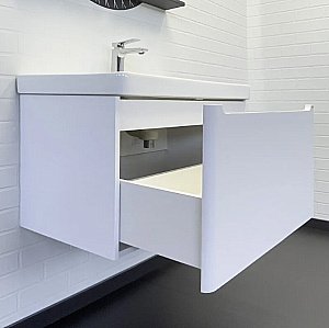 Тумба с раковиной Comforty Арзамас 80-1 00-00017177 белая матовая для ванной в интернет-магазине Sanbest