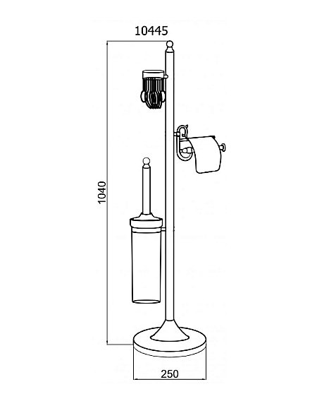 Стойка для ванной Boheme Brillante 10445 купить в интернет-магазине сантехники Sanbest