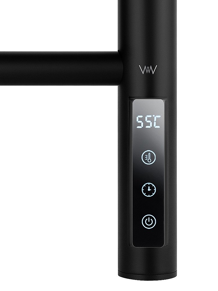 Полотенцесушитель электрический WONZON & WOGHAND BONN, Черный матовый (WW-AL409-MB) купить в интернет-магазине сантехники Sanbest