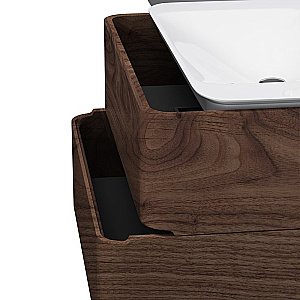 Тумба с раковиной AM.PM Sensation 80 орех для ванной в интернет-магазине Sanbest