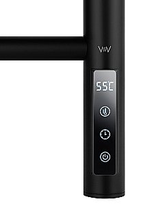 Полотенцесушитель электрический WONZON & WOGHAND BONN, Черный матовый (WW-AL409-MB) купить в интернет-магазине сантехники Sanbest