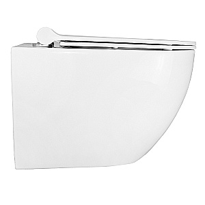 Унитаз подвесной Azario Geno AZ-2196-D белый, безободковый, с крышкой микролифт купить в интернет-магазине Sanbest