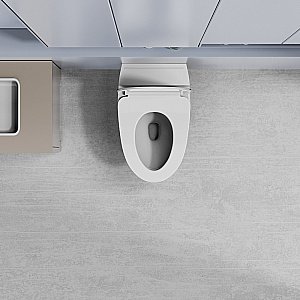 Унитаз приставной Abber Bequem AC1125P белый, с крышкой микролифт купить в интернет-магазине Sanbest