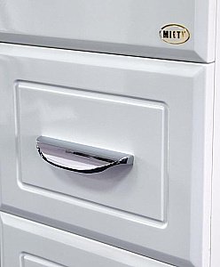 Тумба с раковиной напольная Misty Дрея 65 белая для ванной в интернет-магазине Sanbest