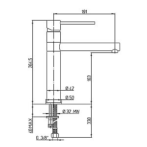 Смеситель для кухни PAINI Cox 78CR583KM хром купить в интернет-магазине сантехники Sanbest