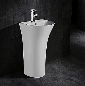 Раковина Azario FRETTA ROUND 48 AZ-307 белая купить в интернет-магазине Sanbest