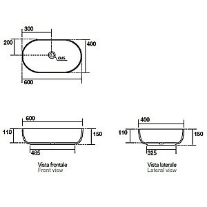 Раковина накладная Kerasan Nolita 60 534381 Nocciola mat купить в интернет-магазине Sanbest