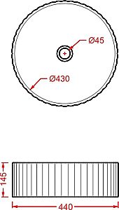 Раковина накладная Artceram Millerighe 44 OSL010 01 00 bi белая купить в интернет-магазине Sanbest
