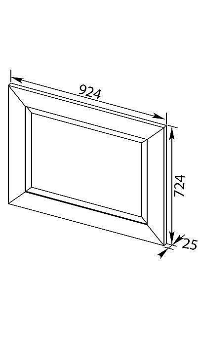 Зеркало Aquanet Мадонна 90 эбен в ванную от интернет-магазине сантехники Sanbest