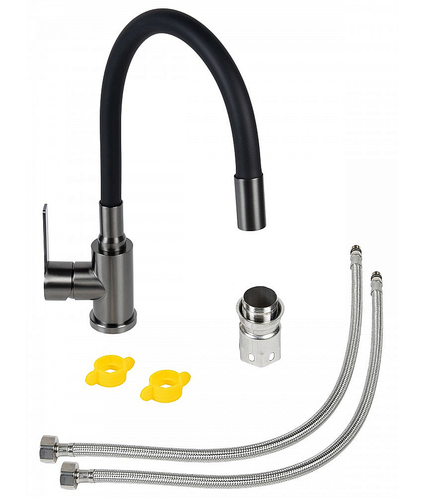 Смеситель для кухни Agger Easy A3100555 оружейная сталь матовая купить в интернет-магазине сантехники Sanbest