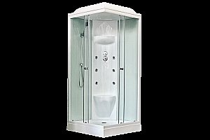 Душевая кабина Royal Bath RB90HP7-WT 90x90 профиль белый/стекло прозрачное купить в интернет-магазине Sanbest