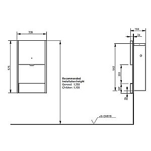 Сушилка для рук Toto Public Dryer TYC604 купить в интернет-магазине сантехники Sanbest