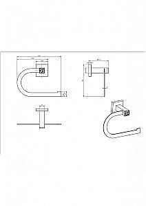 Держатель для туалетной бумаги CeramaLux Venezia 88607A-1 хром купить в интернет-магазине сантехники Sanbest