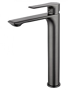 Смеситель для раковины высокий WONZON & WOGHAND BRILLIANT WW-88019079-BGM темный графит купить в интернет-магазине сантехники Sanbest