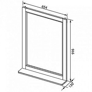 Зеркало Aquanet Денвер 65 в ванную от интернет-магазине сантехники Sanbest
