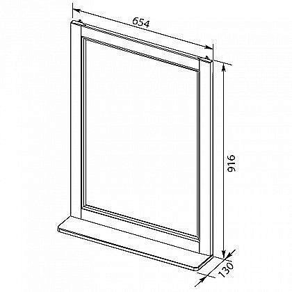 Зеркало Aquanet Денвер 65 в ванную от интернет-магазине сантехники Sanbest