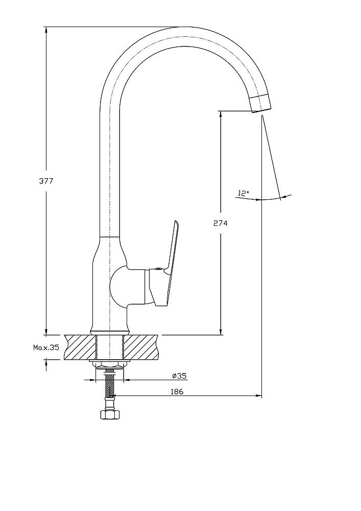 Смеситель для кухни Rush Victoria VI7135-23 купить в интернет-магазине сантехники Sanbest