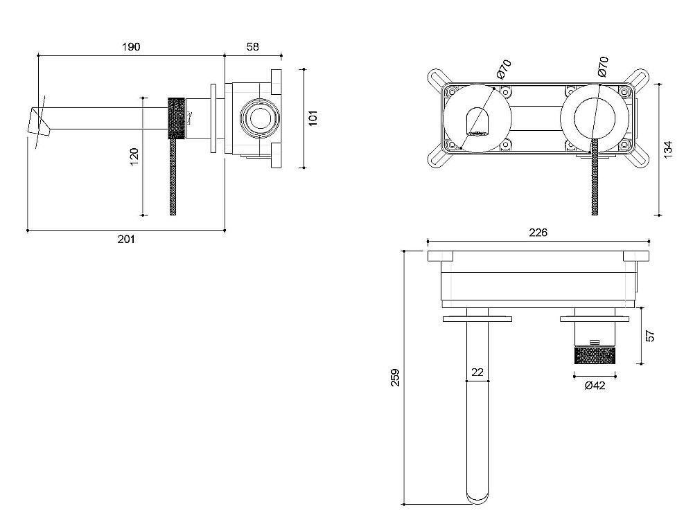 Смеситель для раковины Vincea Rim VBFW-2RM1CH хром купить в интернет-магазине сантехники Sanbest