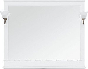 Зеркало Aquanet Валенса 120 белый в ванную от интернет-магазине сантехники Sanbest