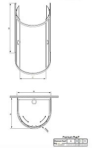 Душевой уголок Radaway Premium Plus P 90х100 33300-01-08N стекло коричневое/профиль хром купить в интернет-магазине Sanbest