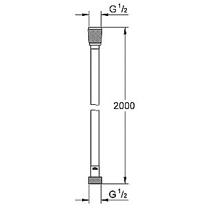 Душевой шланг Grohe VitalioFlex 27507001 хром купить в интернет-магазине сантехники Sanbest