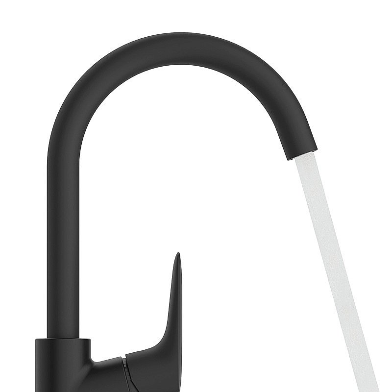 Смеситель для раковины Hansgrohe Logis 71130670 черный матовый купить в интернет-магазине сантехники Sanbest