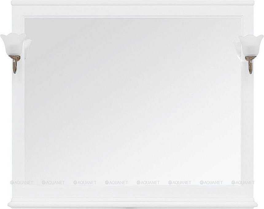 Зеркало Aquanet Валенса 120 белый в ванную от интернет-магазине сантехники Sanbest