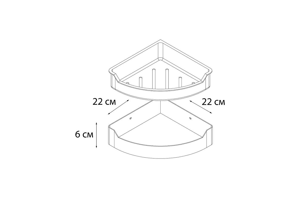 Полка угловая FIXSEN HOTEL FX-31003D купить в интернет-магазине сантехники Sanbest