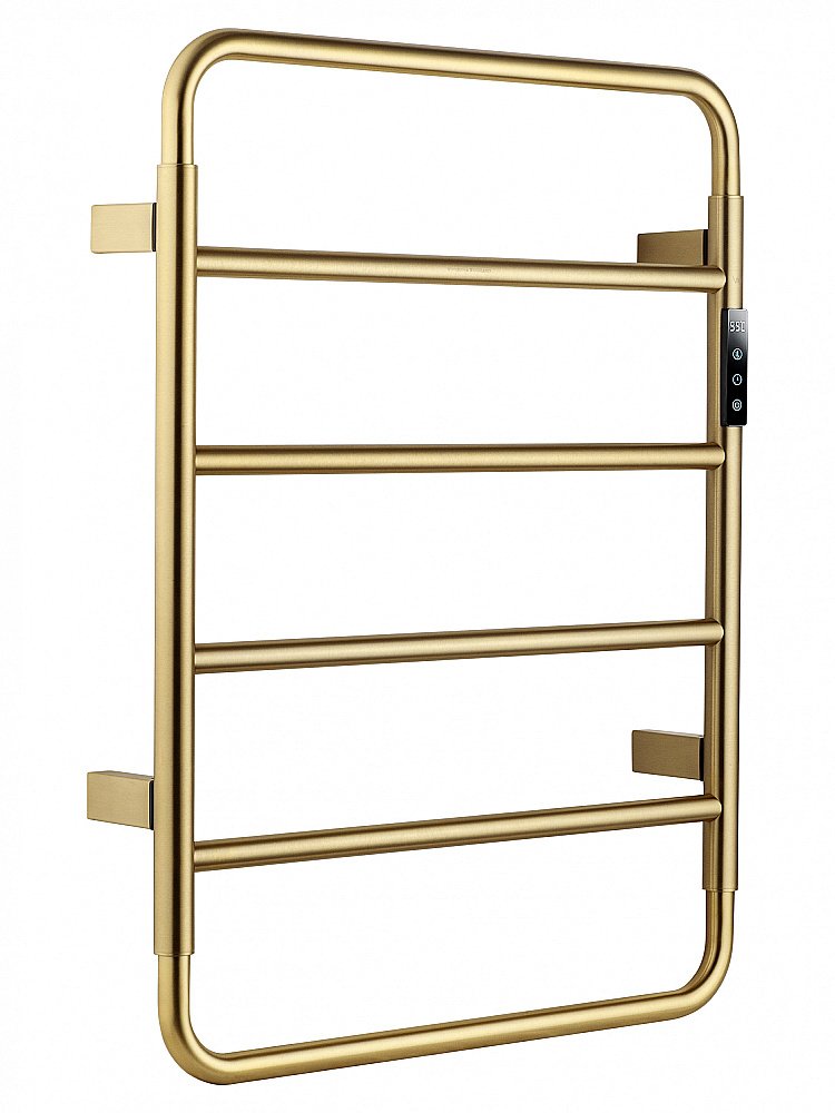 Полотенцесушитель электрический WONZON & WOGHAND WISMAR, Брашированное золото (WW-AL201-BG) купить в интернет-магазине сантехники Sanbest