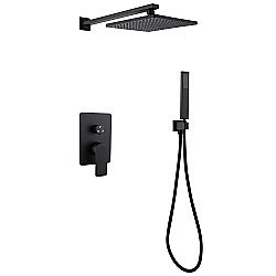 Душевая система ABBER Weiss Insel AF8018B черная матовая купить в интернет-магазине сантехники Sanbest