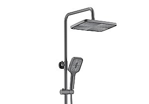 Душевая система Aquatek Поларис AQ3040BGM черная/хром шлифованный купить в интернет-магазине сантехники Sanbest