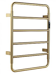 Полотенцесушитель электрический WONZON & WOGHAND WISMAR, Брашированное золото (WW-AL201-BG) купить в интернет-магазине сантехники Sanbest