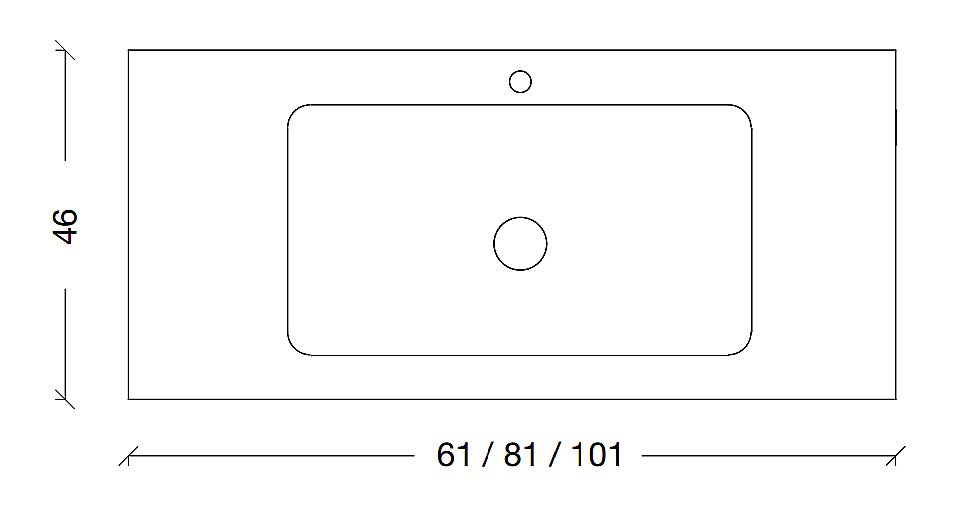 Тумба с раковиной Armadi Art Vallessi 100 белая для ванной в интернет-магазине Sanbest