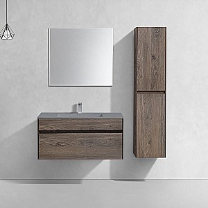 Тумба с раковиной Vincea Chiara 1000 R.Oak для ванной в интернет-магазине Sanbest