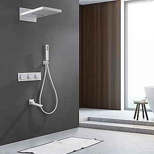 Душевая система ABBER Daheim AF8253W белый матовый купить в интернет-магазине сантехники Sanbest