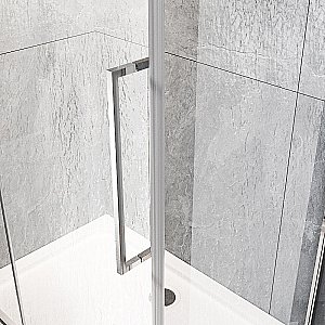 Душевой уголок Veconi Rovigo RV033R-8080-06-C7 80х80 стекло рифленое/профиль хром купить в интернет-магазине Sanbest