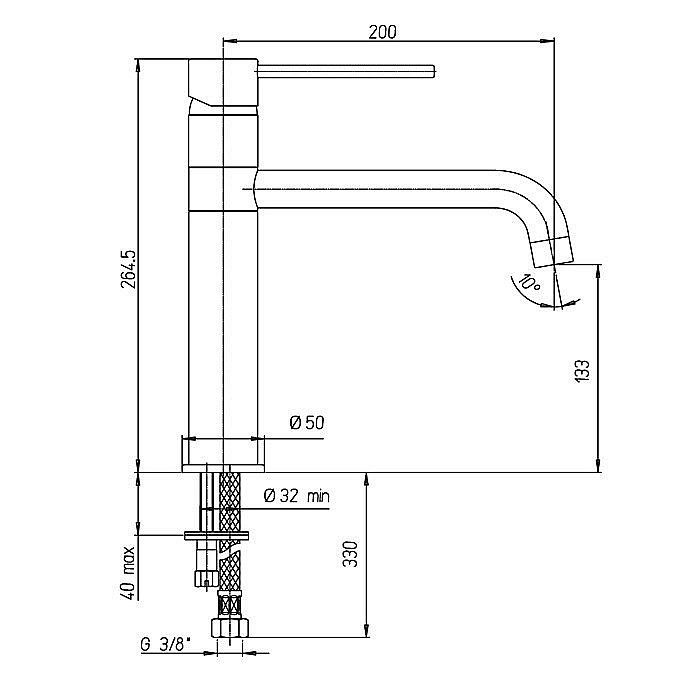 Смеситель для кухни PAINI Cox 78CR579KM хром купить в интернет-магазине сантехники Sanbest