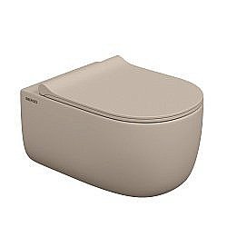 Унитаз подвесной Berges EGO XL Rimless 82728 жасмин матовый купить в интернет-магазине Sanbest