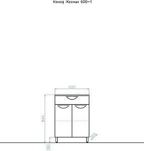 Тумба с раковиной Style Line Жасмин 60 для ванной в интернет-магазине Sanbest
