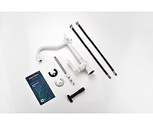 Смеситель для кухни Paulmark Retro Re213226-WH белый матовый купить в интернет-магазине сантехники Sanbest