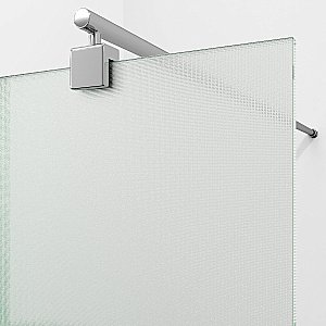 Душевое ограждение WasserKRAFT Rur 30W44-TXG 100 стекло текстурное/профиль серебристый купить в интернет-магазине Sanbest