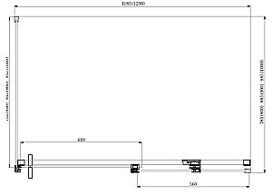 Душевой уголок Azario Vancouver 120х100 стекло прозрачное/профиль хром правый купить в интернет-магазине Sanbest