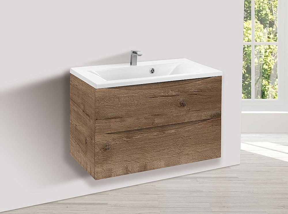 Тумба с раковиной Vincea Mia 800 V.Oak для ванной в интернет-магазине Sanbest